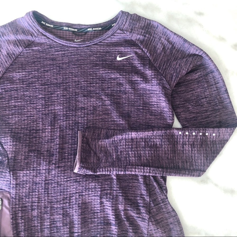 NIKE Running Dri-fit Marble Workout Top - Picture 2 of 11